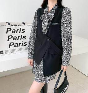 马甲两件套，女装马夹，风姿秀衣