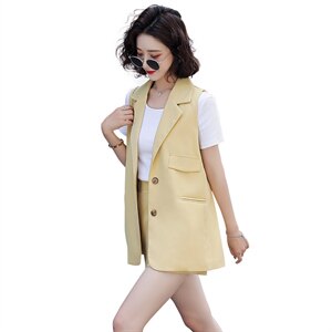 2022年夏季韩版洋气套装/套裙显瘦小凤香马甲短裤三件套女装图片