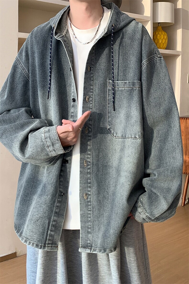2026春款复古潮流牛仔外套美式工装休闲宽松百搭上衣HY698TP55,男装工装外套,电商A102B