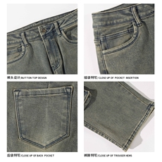 2024秋季新款白底大码美式工装牛仔裤M-5XGK24724-特P50，男装牛仔裤，电商A022