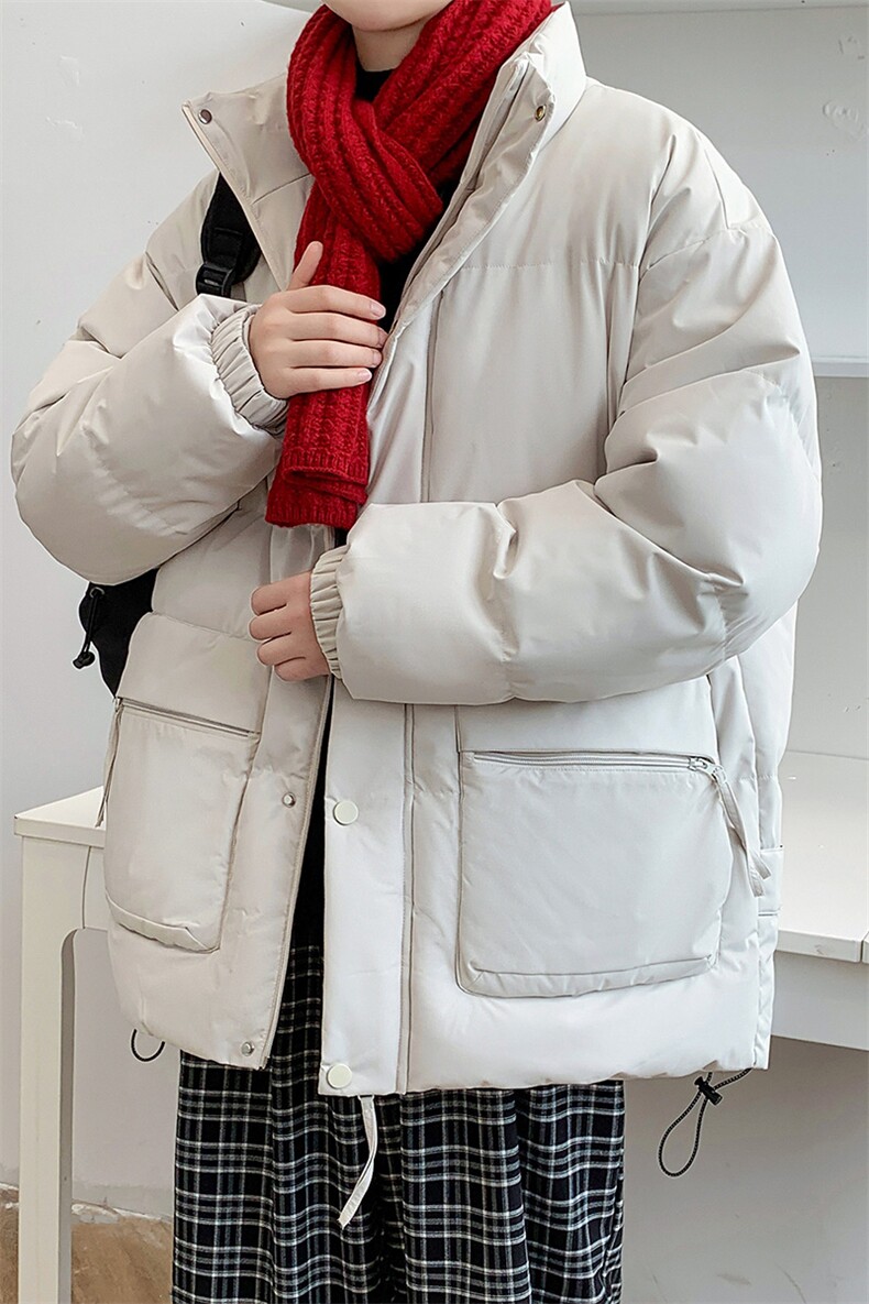 冬上新加棉加厚棉服港风纯色立领棉衣外套男女8349-P115控价158,男装棉衣,电商A441-1