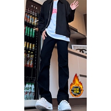 B221美式微喇弹力加厚加绒牛仔裤LK24222-特P30控59加绒P40控79，男装牛仔裤，电商B221