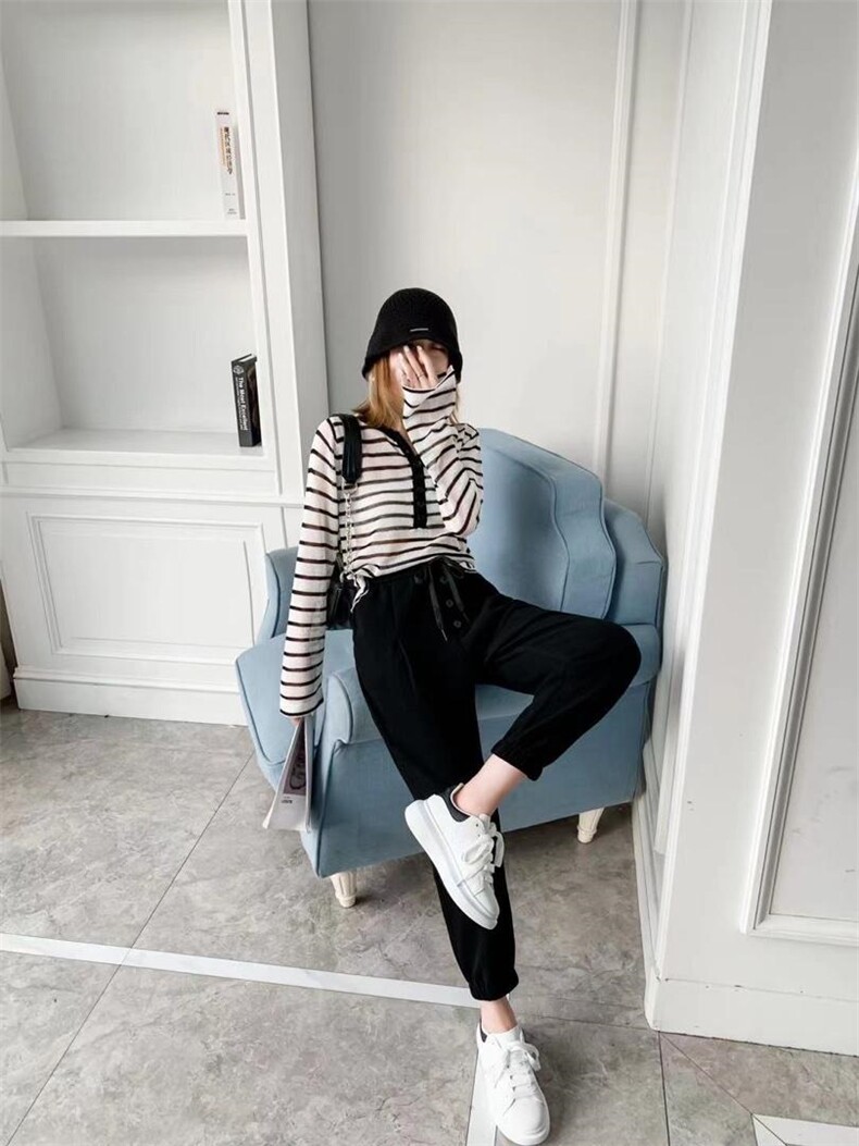 秋季卫裤华夫格新，女装休闲裤，LC裤子