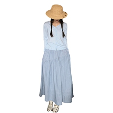 现货韩系甜美针织开衫半身裙套装2025春夏新品2C220P175K239，女装套装/套裙，2C220