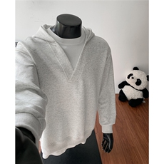 【网图】美式复古宽松假两件卫衣男女设计感长袖T恤潮TX227-特P39，男装T恤，电商C213(原B265)