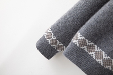 2025年秋季时尚百搭通勤简约休闲七针加厚提花费尔岛帽衫开衫，女装羊绒衫，轩妮羊绒