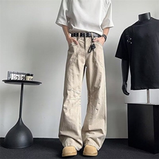 【鲨鱼休闲裤】cleanfit显高美式直筒复古休闲裤男女春夏休闲裤潮，男装休闲裤，星座813-2