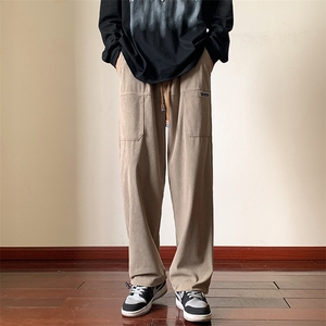 冬季新款百搭个性潮流加厚灯芯绒卫裤 K808*P35控68图片