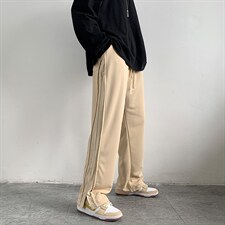 新款2023春秋港风裤子男直筒休闲裤M-3XL潮流垂感拖地裤K2004-P30,男装休闲裤,星座512-2