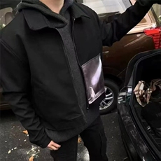 网络图现货美式复古夹克高级设计拼接长袖cleanfit外套J690-P65，男装夹克，星座715-7