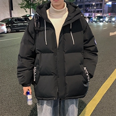 工装冲锋衣棉服男士新款棉衣加厚秋冬季棉袄子外套宽松连帽MY844，男装夹克，星座310B-1