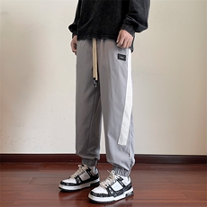 裤子男美式重磅休闲卫裤潮牌束脚oversize哈伦运动裤K0357-P45，男装休闲裤，星座308B-1