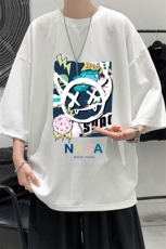 春夏季七分袖t恤男大码五分袖男短袖中袖Q11275-P30，男装T恤，电商A040
