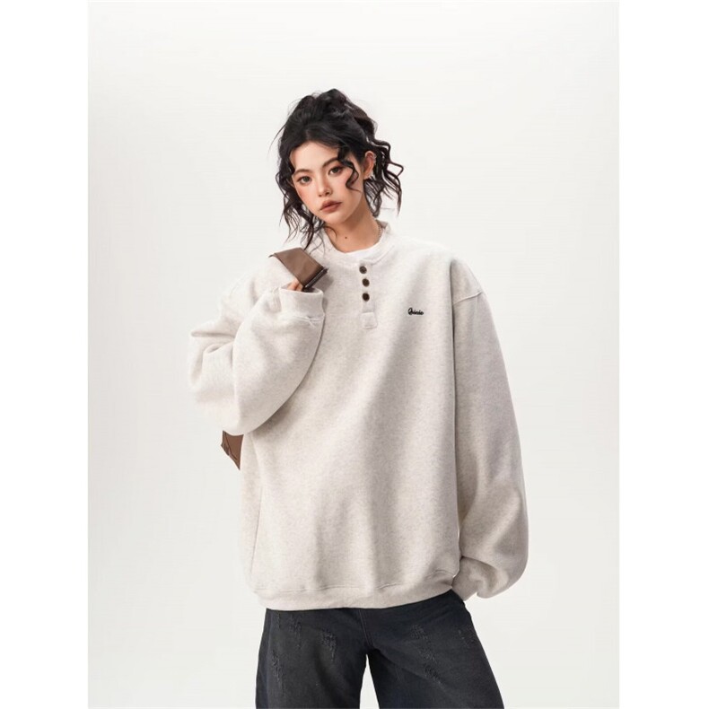 5601-P42港风潮流韩版新款圆领宽松印花卫衣，女装卫衣/绒衫，星座617A-2