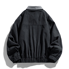 得物二开翻领百搭时尚灯芯绒简单复古工装夹克外套男JK1356-P85，男装夹克，星座1103-3