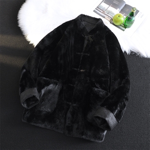 风冬季貂绒潮皮毛一体休闲外套xz815-505p255