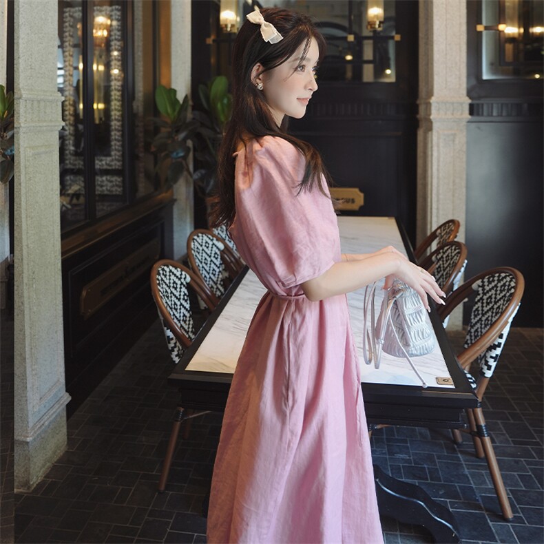 新款，简约大方法式连衣裙P105-K158,女装连衣裙,浙宝276（原081）