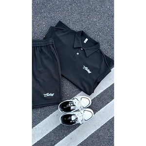 polo衫潮情侣短袖套装T3670上衣特P31控59-DK8631裤子特P26控49图片