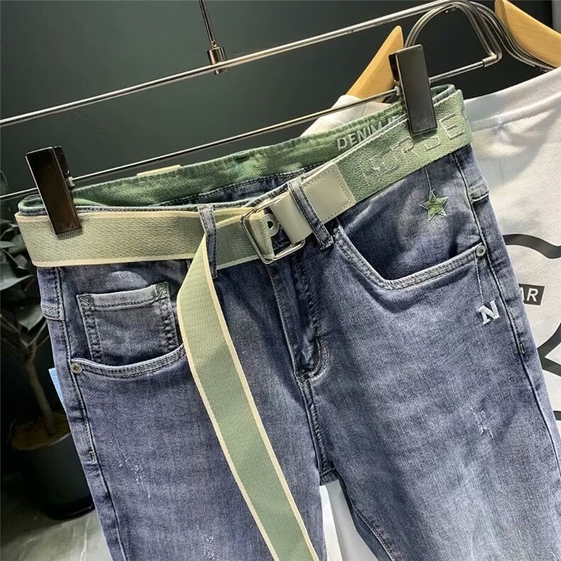 1506-1/KT1001/P56牛仔裤男新款直筒宽松潮休闲长裤男款弹力百搭,男装牛仔裤,星座1506-1