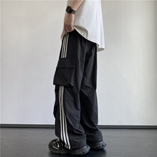 抖音品质秋季新款潮流薄款宽松冰丝工装裤B315-K24228-特p35控68，男装工装外套，电商B315