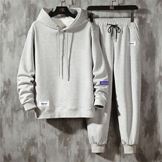 TL8062-P80连帽卫衣套装男运动套装两件套长袖运动服，男装休闲套装，电商A040A