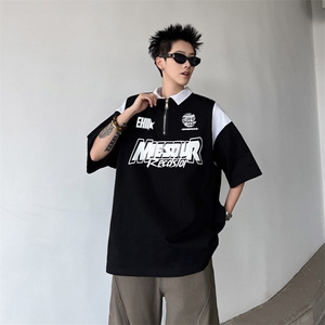 2025夏新款复古赛车服短袖polo衫 PL60图片
