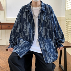 春秋夹克牛仔外套大码港风日系小众痞帅夹克1016-1JK65P98K128，男装夹克，星座1016-1（原电商B408-1）