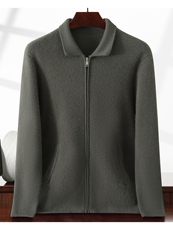 2025年秋季新款男士加厚羊绒开衫时尚休闲通勤，男装羊绒开衫，绒创羊绒