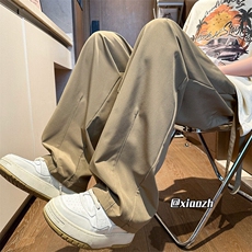 XZ616夏季新款冰丝速干可拆卸设计感垂感阔腿裤TY1009P45控68，男装休闲裤，星座512A（原616）