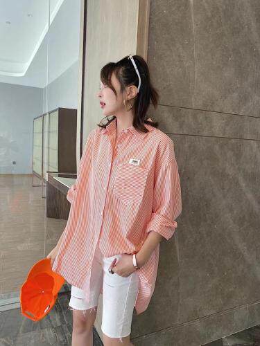 爱美欧新款韩版条纹宽松衬衣，其它，爱美欧