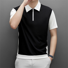 青年时尚短袖T恤男上衣夏季男士休闲免烫T恤POLO衫QS3008-P70，男装Polo衫，星座1105-3