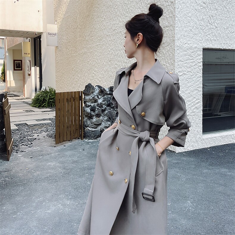 新款韩系风衣082-5066-P160K228888,女装风衣,浙宝192（原082）