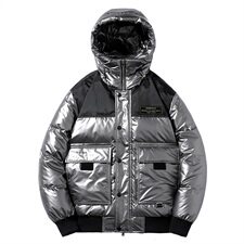 2020冬装新款潮牌亮色连帽羽绒服男士插色百搭外套A438-852，男装羽绒服，电商A438