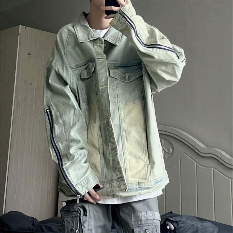 JK8887-P57美式高街vibe牛仔外套,男装工装外套,电商B323A