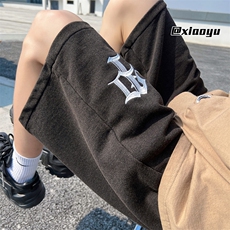 XZ616夏季新款针织字母刺绣五分裤休闲短裤TY813P35控48，男装休闲裤，星座512A（原616）