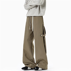 特批P35无差价秋季美式痞帅拼接扣设计感工装裤男宽松休闲裤K5947，男装工装外套，电商A001-1