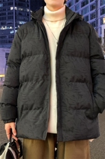特批2024冬季大码印花棉服可脱卸连帽棉袄外套A436-3091-P70，男装棉衣，电商A436