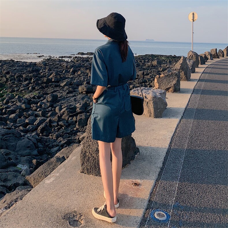 已出货2020夏季新连体短裤8605-A27,女装连体裤,浙宝225