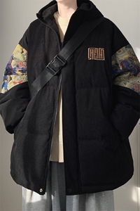 2024 冬季新款 港风大皂大码绣花小熊棉衣M-5X HM23927-特P105图片