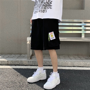 2026夏宽松潮牌男五分裤短裤工装立体大口袋 DK999/P40 黑色图片