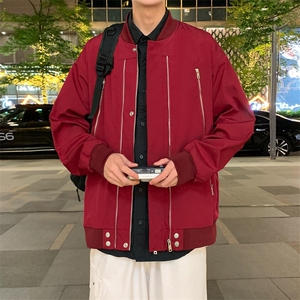 男士潮牌大码防水棒球领冲锋衣骑行服二开a406 jk1220 特p75图片