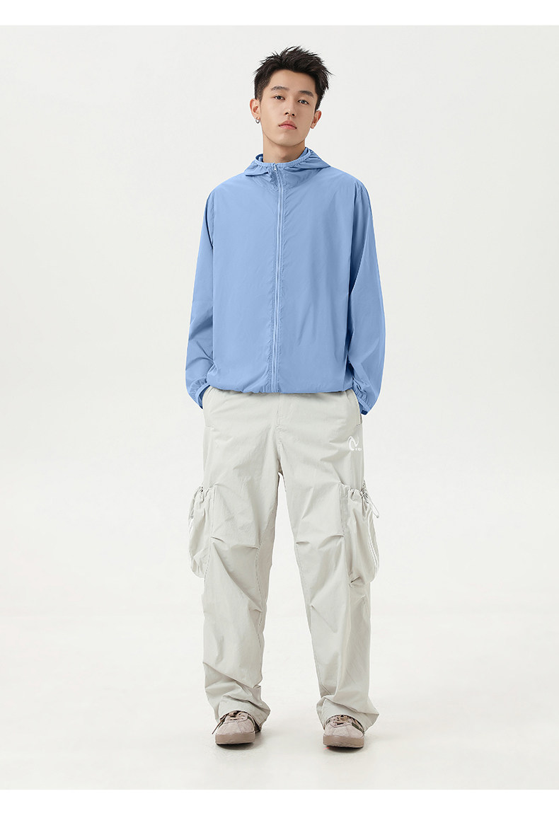 2025年夏季新款春夏秋防紫外线男女通用通连帽防晒服，男装防晒衣，初己品牌服饰全品类供货