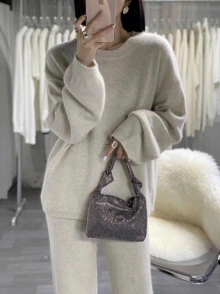 高级感纯色气质百搭经典两件套,女装套装/套裙,圣旺供货