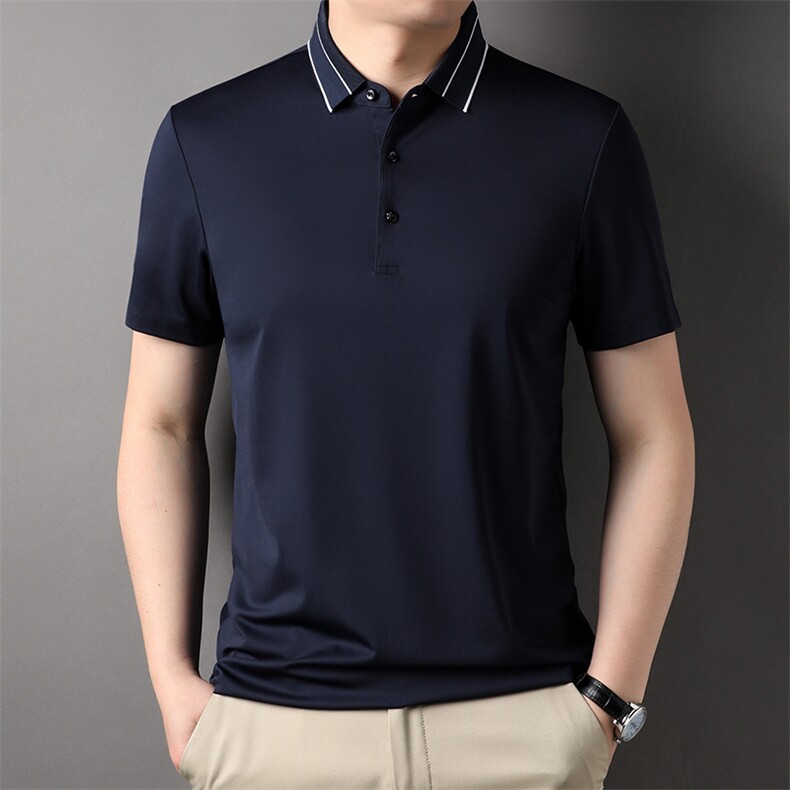 夏季新品休闲百搭宽松潮流翻领透气上衣男士短袖运动服HXF731-P83,男装Polo衫,星座1105-3