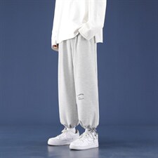 加绒2023秋冬卫裤高弹健康布聚酯纤维WK528-P27加绒批35，男装休闲裤，星座718-1