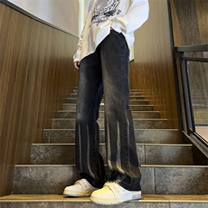 美式ins高街hiphop微喇扎染牛仔裤货号K2313P55控78，男装牛仔裤，电商A063