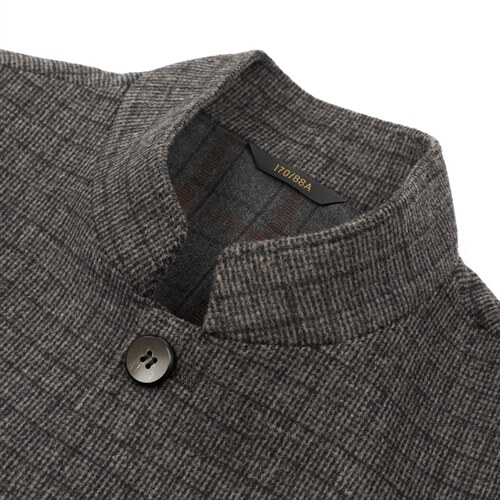 2023新款羊毛风衣男中长款中年秋季纯色大衣休闲外套HM8298-P275，男装毛呢大衣，电商B212（原钱塘6029）