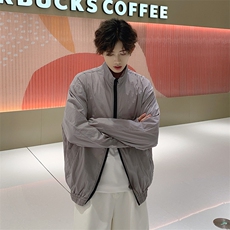 现货夏季无帽防嗮衣双拉链立领薄款透气冰丝纯色外套FS1006-P50，女装短外套，星座205-5