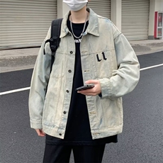 长袖潮流慵懒百搭夹克简约翻领男潮标准文艺青春流行ins日常秋冬，男装夹克，星座1013