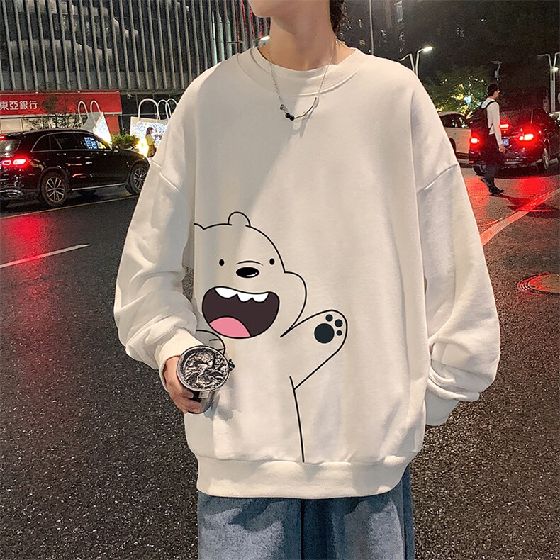 S6131-P28加绒款-P33秋季圆领卫衣男大码韩版宽松长袖外套,男装卫衣,电商A040
